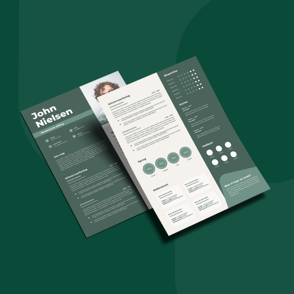 Kreativ CV skabelon til dig der vil skille dig ud